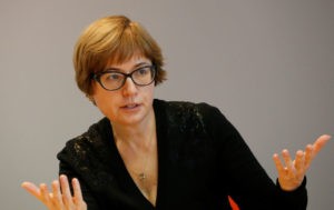 Первый зампред ЦБР Ксения Юдаева на саммите Рейтер в Москве