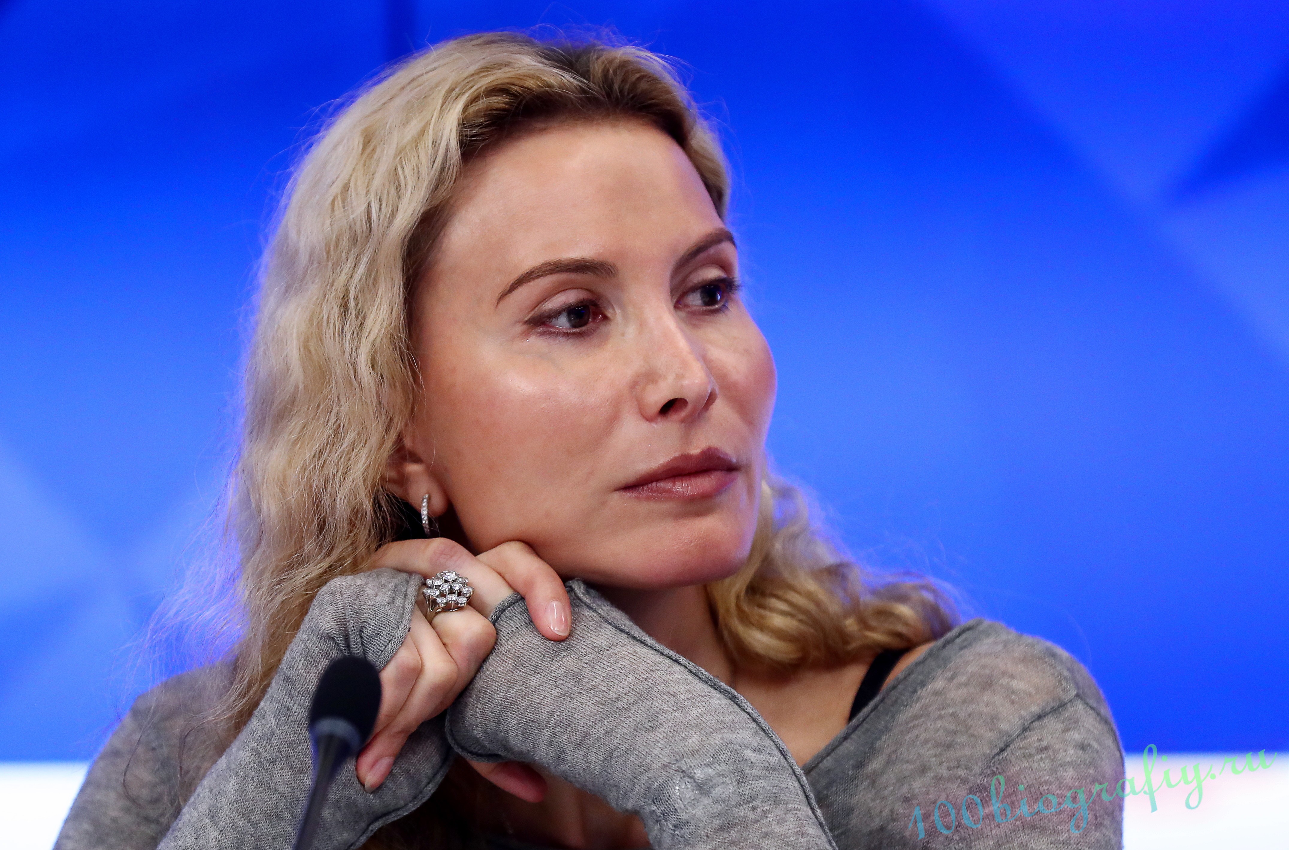 Russian figure skaters and sports officials give press conference after 2018 Winter Olympics